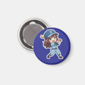 Chibi-honkbaleditie - Power Swing Magneet (Voorkant / Achterkant)