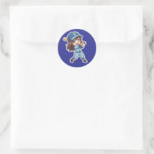 Chibi-honkbaleditie - Power Swing Ronde Sticker (Tas)