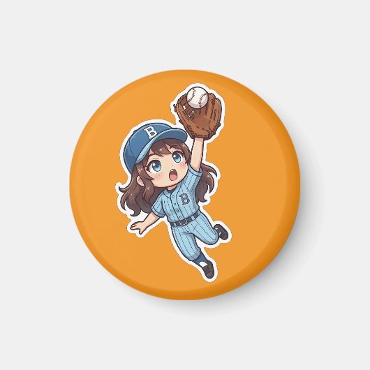 Chibi-honkbaleditie - springende vangst magneet (Voorkant)