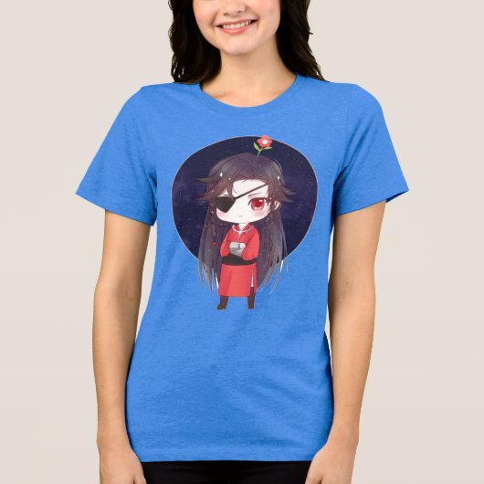 Chibi Hua Cheng Tri-Blend Shirt (Voorkant)