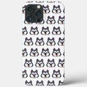 Chibi Husky patern - tekenfilmhondstijl Case-Mate iPhone Case (Achterkant)