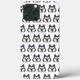 Chibi Husky patern - tekenfilmhondstijl Case-Mate iPhone Case