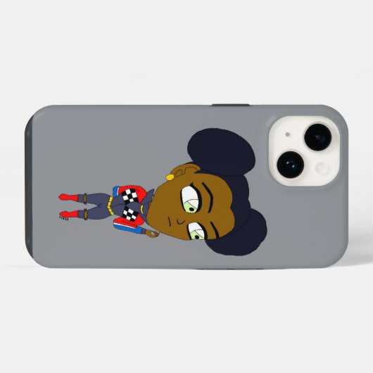 chibi iPhone hoesje (Achterkant horizontaal)