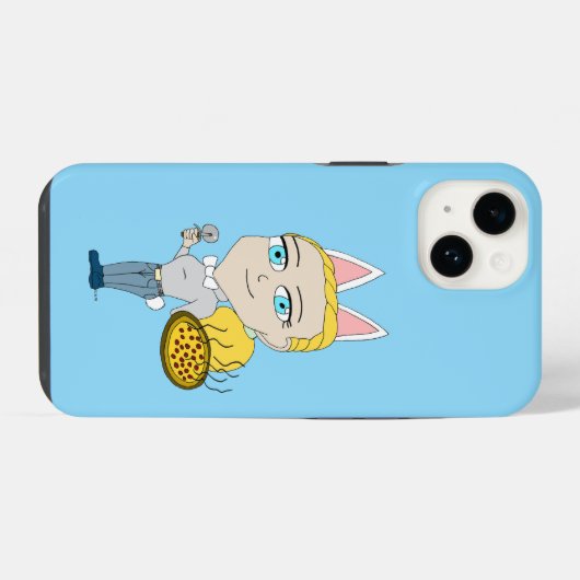 chibi iPhone hoesje (Achterkant horizontaal)