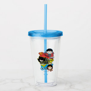Chibi is klaar voor actie! acryl drinkbeker