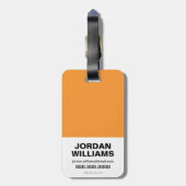 Chibi is klaar voor actie! bagagelabel (Achterkant verticaal)