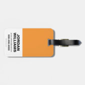 Chibi is klaar voor actie! bagagelabel (Achterkant horizontaal)