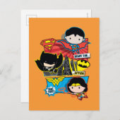 Chibi is klaar voor actie! briefkaart (Voorkant / Achterkant)