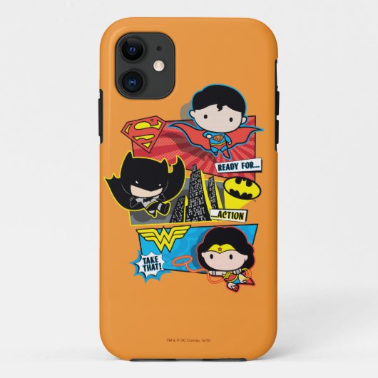 Chibi is klaar voor actie! Case-Mate iPhone case (Achterkant)