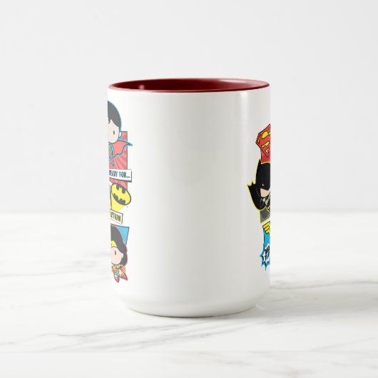 Chibi is klaar voor actie! mok (Midden)