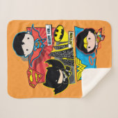 Chibi is klaar voor actie! sherpa deken (Voorkant (horizontaal))