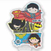 Chibi is klaar voor actie! sticker (Voorkant)