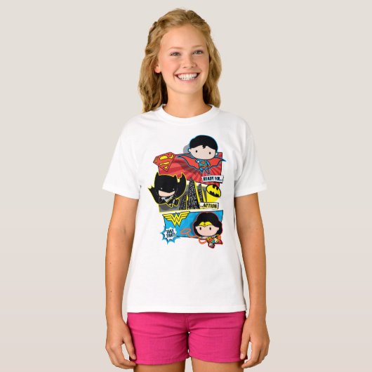 Chibi is klaar voor actie! t-shirt (Voorkant volledig)