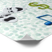 Chibi Izumi met collage achtergrond Poster (Hoek)