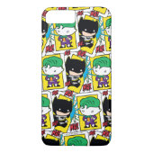 Chibi Joker en Batman-spelkaartpatroon Case-Mate iPhone Case (Achterkant)