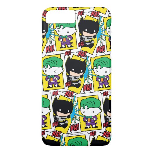 Chibi Joker en Batman-spelkaartpatroon Case-Mate iPhone Case (Achterkant)
