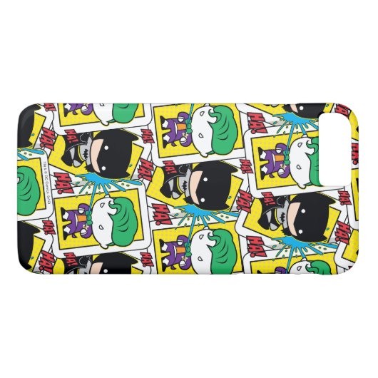 Chibi Joker en Batman-spelkaartpatroon Case-Mate iPhone Case (Achterkant (Horizontaal))