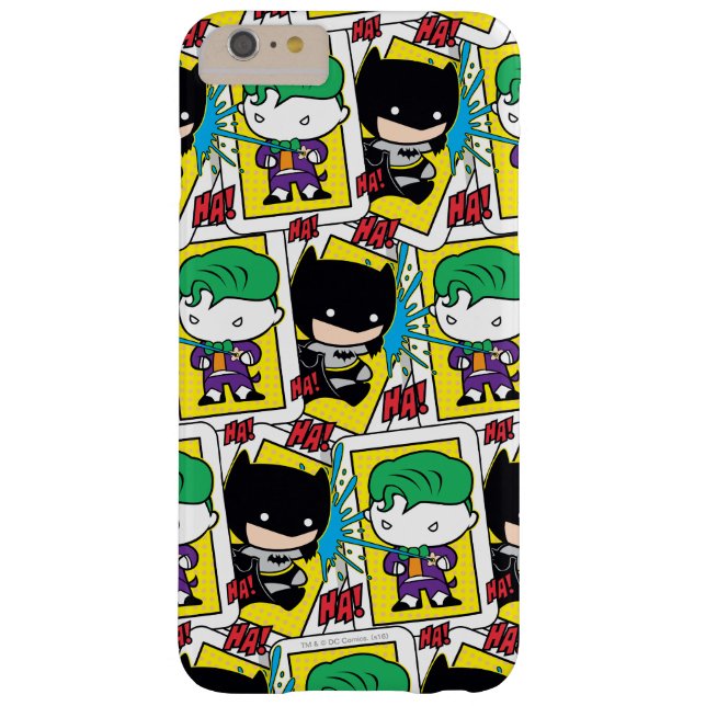 Chibi Joker en Batman-spelkaartpatroon Case-Mate iPhone Case (Achterkant)