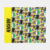 Chibi Joker en Batman-spelkaartpatroon Fleece Deken (Voorkant (Horizontaal))