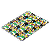 Chibi Joker en Batman-spelkaartpatroon Notitieboek (Linkerzijde)