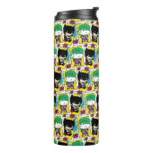 Chibi Joker en Batman-spelkaartpatroon Thermosbeker (Gedraaid links)