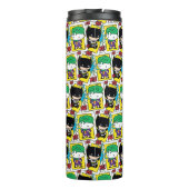 Chibi Joker en Batman-spelkaartpatroon Thermosbeker (Achterkant)