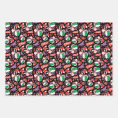 Chibi Joker en Harley Heart Pattern Inpakpapier Vel (Voorkant)