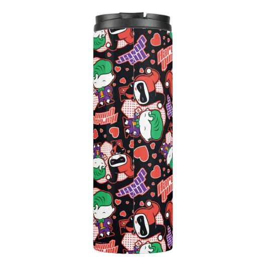 Chibi Joker en Harley Heart Pattern Thermosbeker (Achterkant)
