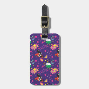 Chibi Joker en Harley Pattern Bagagelabel