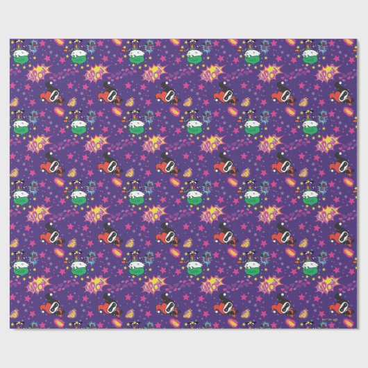 Chibi Joker en Harley Pattern Cadeaupapier (Vlak)