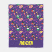 Chibi Joker en Harley Pattern Fleece Deken (Voorkant)