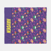 Chibi Joker en Harley Pattern Fleece Deken (Voorkant (Horizontaal))