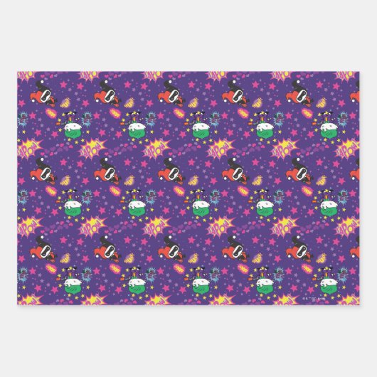 Chibi Joker en Harley Pattern Inpakpapier Vel (Voorkant 2)