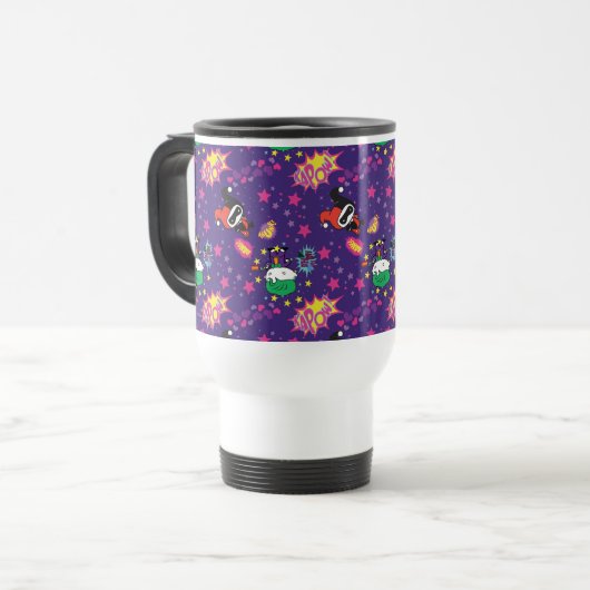 Chibi Joker en Harley Pattern Reisbeker (Voorkant links)