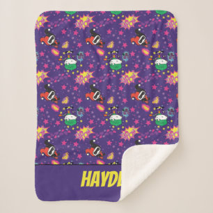 Chibi Joker en Harley Pattern Sherpa Deken