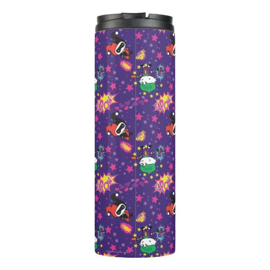 Chibi Joker en Harley Pattern Thermosbeker (Achterkant)