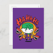 Chibi Joker met Speelgoed Teeth Briefkaart (Voorkant / Achterkant)