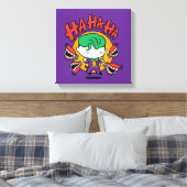 Chibi Joker met Speelgoed Teeth Canvas Afdruk (Insitu (Slaapkamer))