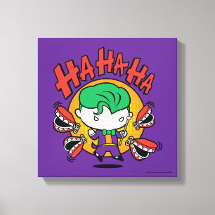 Chibi Joker met Speelgoed Teeth Canvas Afdruk