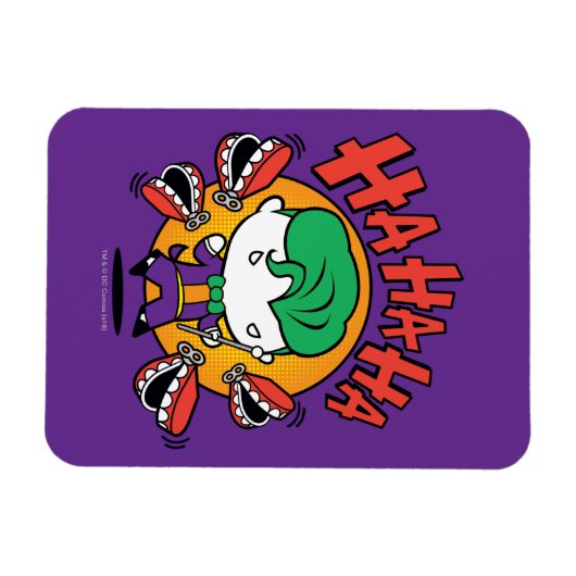 Chibi Joker met Speelgoed Teeth Magneet (Horizontaal)