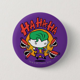 Chibi Joker met Speelgoed Teeth Ronde Button 5,7 Cm