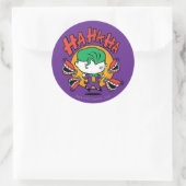 Chibi Joker met Speelgoed Teeth Ronde Sticker (Tas)
