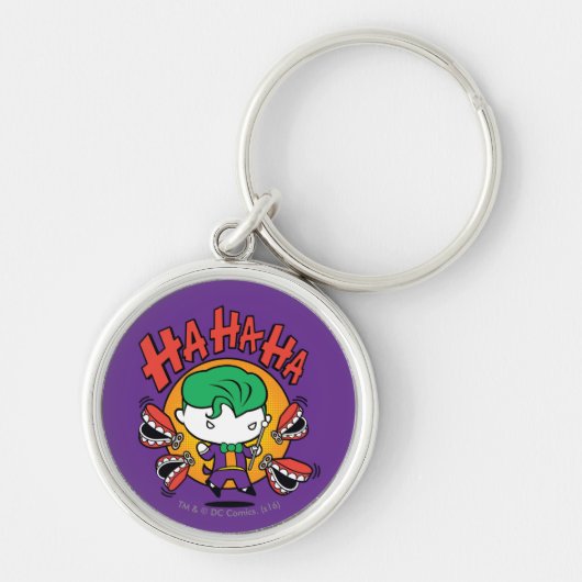 Chibi Joker met Speelgoed Teeth Sleutelhanger (Voorkant)