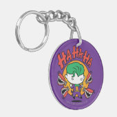 Chibi Joker met Speelgoed Teeth Sleutelhanger (Voorkant Links)