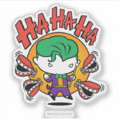 Chibi Joker met Speelgoed Teeth Sticker (Voorkant)