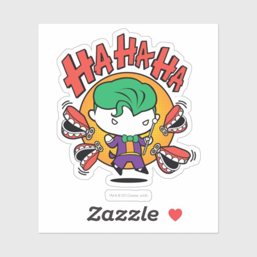Chibi Joker met Speelgoed Teeth Sticker (Vel)