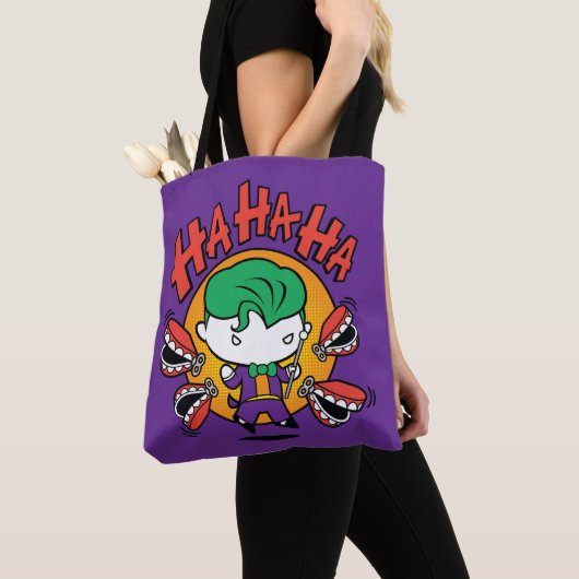 Chibi Joker met Speelgoed Teeth Tote Bag (Dichtbij)