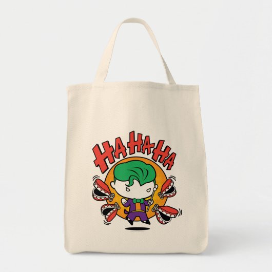 Chibi Joker met Speelgoed Teeth Tote Bag (Voorkant)