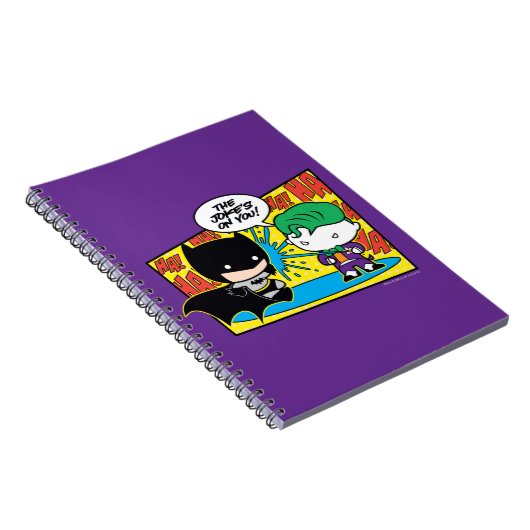 Chibi Joker Pranking Chibi Batman Notitieboek (Rechterzijde)