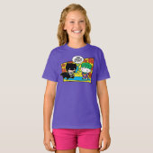 Chibi Joker Pranking Chibi Batman T-shirt (Voorkant volledig)